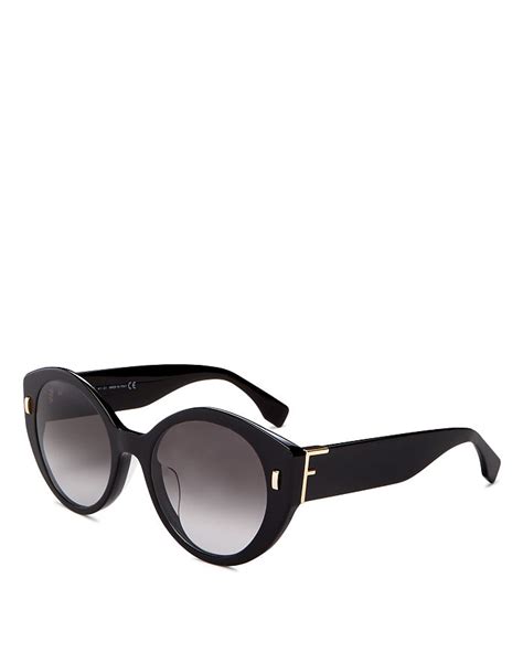 fendi 55mm oversized round sunglasses|Fendi round 52mm sunglasses.